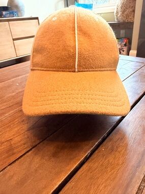 Goorin Bros Camel/Tan Wool Blend Baseball Cap with White Piping